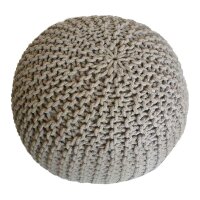 Soma Strickhocker Pouf Ø 45 cm Sitzpouf...