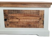 Soma TV Lowboard TV Schrank B 114 H 45 cm Massivholz Fernsehschrank Ibiza weiß Mangoholz massiv (BxHxL) 114 x 45 x 38