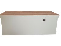 Soma TV Lowboard TV Schrank B 114 H 45 cm Massivholz Fernsehschrank Ibiza weiß Mangoholz massiv (BxHxL) 114 x 45 x 38