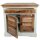 Soma Anrichte Kommode B 80 H 90 cm Sideboard Ibiza Massivholz Mangoholz massiv weiß natur (BxHxL) 80 x 90 x 40