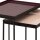 Soma Beistelltisch 2er Set Satztisch 45 H 45 cm Dekotisch Lampentisch Sofatisch Copenhagen Tisch Emaille (BxHxL) 48 x 50 x 36 purple - rose