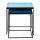 Soma Beistelltisch 2er Set Satztisch 45 H 45 cm Dekotisch Lampentisch Sofatisch Copenhagen Tisch Emaille (BxHxL) 48 x 50 x 36 türkis - blau