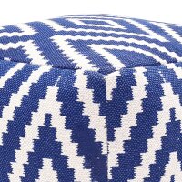 Soma Sitzwürfel Fußhocker Sitzhocker 55x37x55 cm Pouf Kelim Bodenkissen Peru schwarz taupe gelb türkis (BxHxL) 55 x 37 x 55 blau - jeans blue