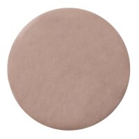 Soma Samthocker 2. Wahl Samt Pouf Ø 31 H 43 cm Sitzhocker Sitzpouf Velour Hocker bis 150 kg belastbar (BxHxL) 31 x 43 x 31 taupe