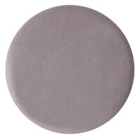 Soma Velour Hocker 2. Wahl Ø 32 H 42 cm Samthocker mit Eisengestell goldfarbig Sitzhocker Samt Pouf Sitzp (BxHxL) 32 x 42 x 32 light grey - hellgrau