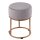 Soma Velour Hocker 2. Wahl Ø 32 H 42 cm Samthocker mit Eisengestell goldfarbig Sitzhocker Samt Pouf Sitzp (BxHxL) 32 x 42 x 32 light grey - hellgrau