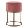 Soma Velour Hocker 2. Wahl Ø 32 H 42 cm Samthocker mit Eisengestell goldfarbig Sitzhocker Samt Pouf Sitzp (BxHxL) 32 x 42 x 32 rose