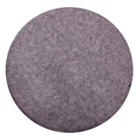 Soma Sitzhocker 2. Wahl Ø 55 H 37 cm Pouf Sitzpouf Wildleder-Optik Sitzpouf mit Eisengestell schwarz matt (BxHxL) 55 x 37 x 55 stonegrey