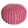 Soma Pouf Ø 55 cm Sitzpouf Strickhocker Hocker Pool Garten Innen & Außen waschbar blass pink (BxHxL) 55 x 37 x 55