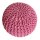 Soma Pouf Ø 55 cm Sitzpouf Strickhocker Hocker Pool Garten Innen & Außen waschbar blass pink (BxHxL) 55 x 37 x 55