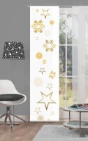 Home Wohnideen Schiebevorhang Stars 245 X 60 cm Gold