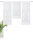 Home Wohnideen FENSTERBEHANG LEINENTRUKTUR "ALERGA" 3-TEILIG  80 X 30 cm Weiss