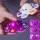 Simple Dimple Spin Fidget Spinner Toy Antistress Spielzeug Handspielzeug Pop it Bubble für Stressabbau und Anti-Angst für Kinder Erwachsene Oben Pink unten weiß