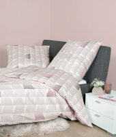 Janine Mako-Satin Bettwäsche 3 teilig Bettbezug 240 x 220 cm Kopfkissenbezug 80 x 80 cm Moments 98080-01-633 rosenholz taupe