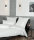Janine Mako-Satin Bettwäsche 2 teilig Bettbezug 155 x 200 cm Kopfkissenbezug 80 x 80 cm Milano 45035-08-510 silber weiß