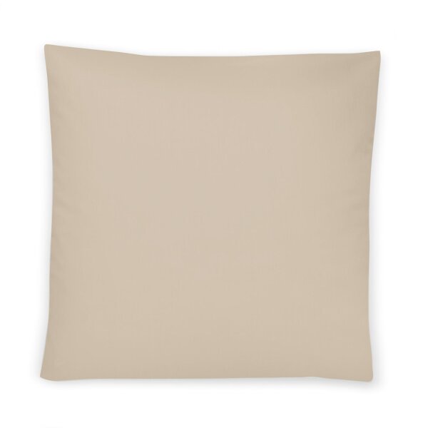 Irisette Mako-Satin uni Kissenbezug Paris 8000 beige 40 x 40 cm +