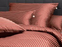 Irisette Mako-Satin Bettwäsche Set Verona 8303 rot 135 x 200 cm + 1 Kissenbezug 80x80 cm