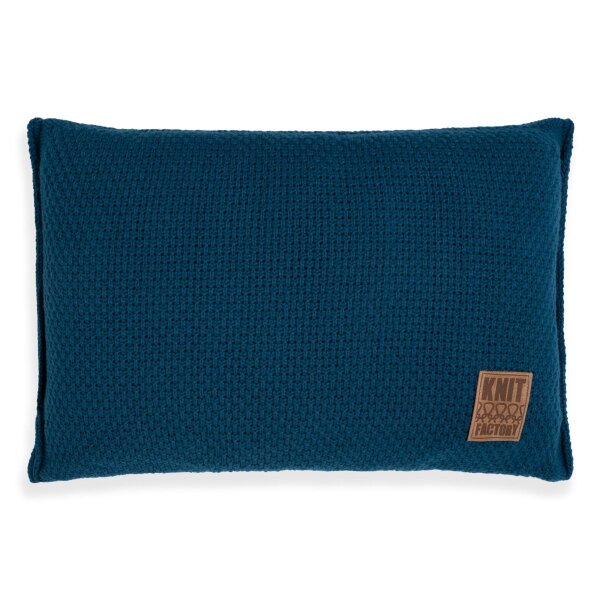 Knit Factory Jesse Kissen 60x40 cm Dunkelblau