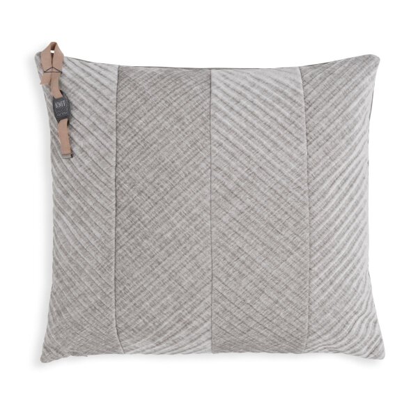 Knit Factory Beau Kissen 50x50 cm Glatt Grau