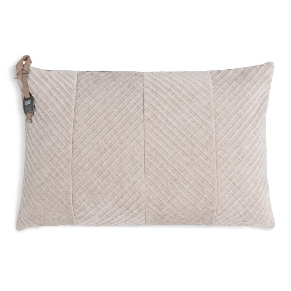 Knit Factory Beau Kissen 60x40 cm Glatt Beige