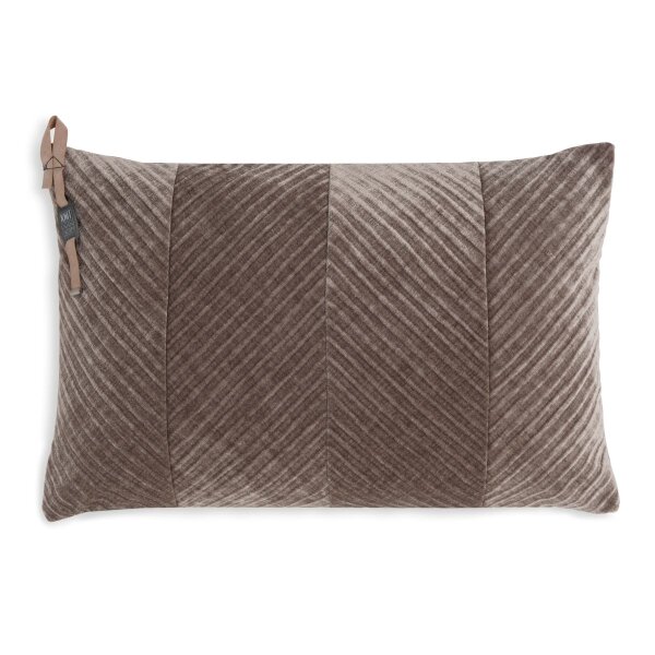 Knit Factory Beau Kissen 60x40 cm Glatt Braun