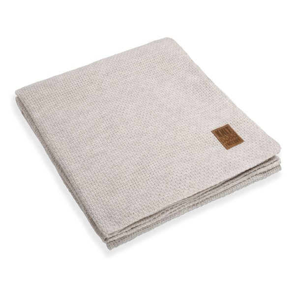 Knit Factory Jesse Decke 195x225 cm Glatt Beige