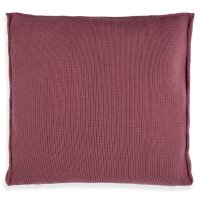 Knit Factory Uni Kissen 50x50 cm Glatt Rot