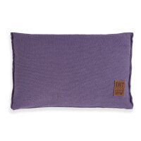 Knit Factory Uni Kissen 60x40 cm Glatt Lila