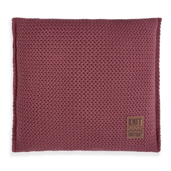 Knit Factory Maxx Kissen 50x50 cm Glatt Rot