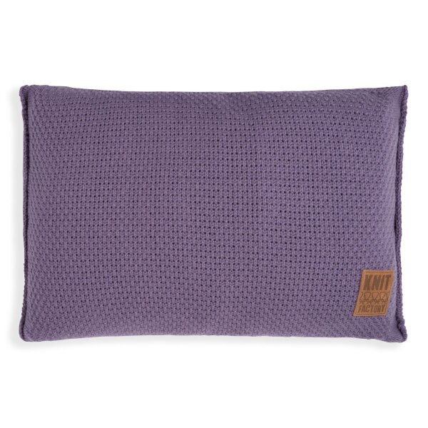 Knit Factory Jesse Kissen 60x40 cm Glatt Lila