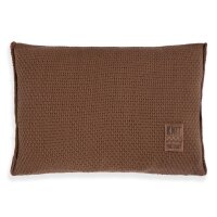 Knit Factory Jesse Kissen 60x40 cm Glatt Braun