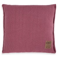 Knit Factory Jesse Kissen 50x50 cm Glatt Rot