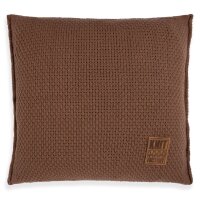 Knit Factory Jesse Kissen 50x50 cm Glatt Braun