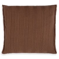 Knit Factory Jesse Kissen 50x50 cm Glatt Braun