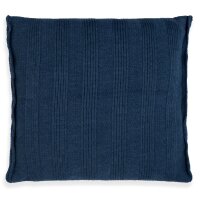 Knit Factory Jesse Kissen 50x50 cm Glatt Dunkelblau