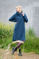 Knit Factory Jamie Kleid 36/38 Glatt Dunkelblau