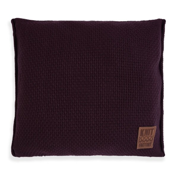 Knit Factory Jesse Kissen 50x50 cm Glatt Lila