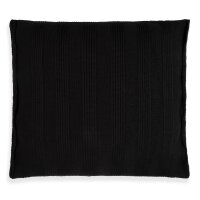 Knit Factory Jesse Kissen 50x50 cm Glatt Schwarz