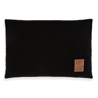 Knit Factory Jesse Kissen 60x40 cm Glatt Schwarz