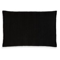 Knit Factory Jesse Kissen 60x40 cm Glatt Schwarz