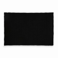 Knit Factory Maxx Kissen 60x40 cm Glatt Schwarz