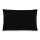 Knit Factory Uni Kissen 60x40 cm Glatt Schwarz