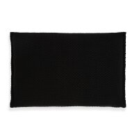 Knit Factory Lynn Kissen 60x40 cm Schwarz