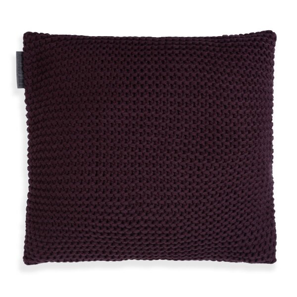 Knit Factory Vinz Kissen 50x50 cm Glatt Lila