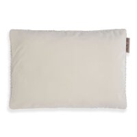 Knit Factory Vinz Kissen 60x40 cm Glatt Beige