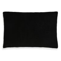 Knit Factory Roxx Kissen 60x40 cm Gestreift Grau Schwarz