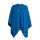 Knit Factory Jazz Poncho capes One Size Glatt Dunkelblau