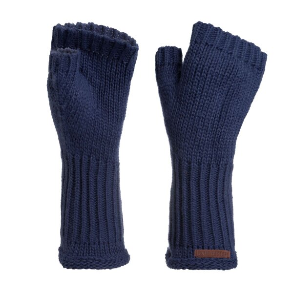 Knit Factory Cleo Handschuhe One Size Glatt Dunkelblau