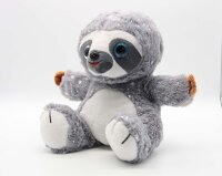 Soma Stoff-Tier Plüsch Faultier XXXL 24cm grau Kuschel Plush Geschenk für Kinder und Erwachsene, Mädchen und Jungen