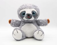 Soma Stoff-Tier Plüsch Faultier XXXL 24cm grau Kuschel Plush Geschenk für Kinder und Erwachsene, Mädchen und Jungen